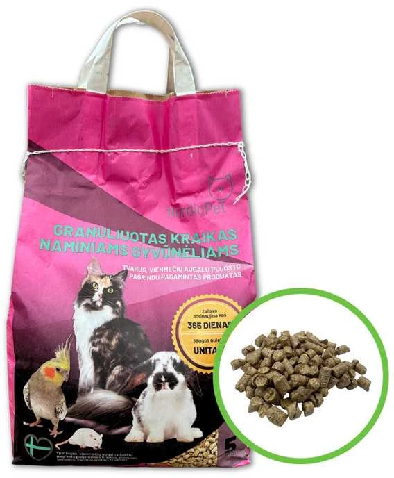 NORDIC PET Nordic_Pet Kačių kraikas organinis (nesušokantis) NordicPet, 5 l