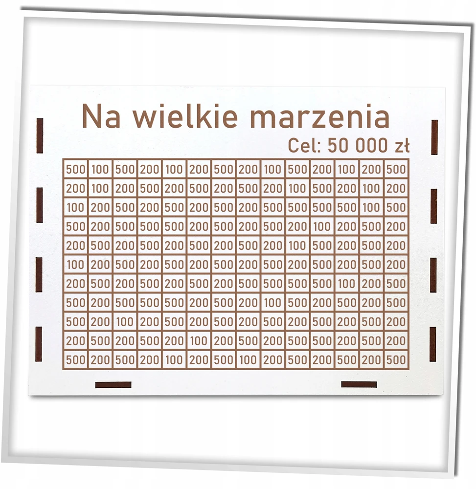 GraweroweLove SKARBONKA WYKREŚLANA PREZENT WYZWANIE OSZCZĘDZANIE TWÓJ NAPIS RÓŻNE KWOTY