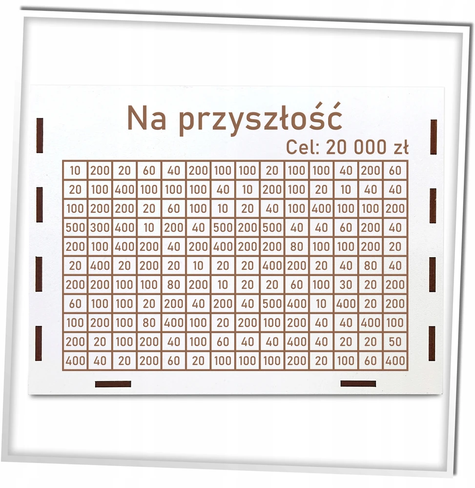 GraweroweLove SKARBONKA WYKREŚLANA PREZENT WYZWANIE OSZCZĘDZANIE TWÓJ NAPIS RÓŻNE KWOTY