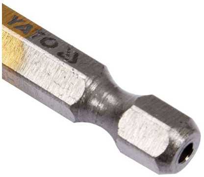 Grąžtas frezinis metalui 6.0 mm HSS-TiN HEX YT-44823 YATO