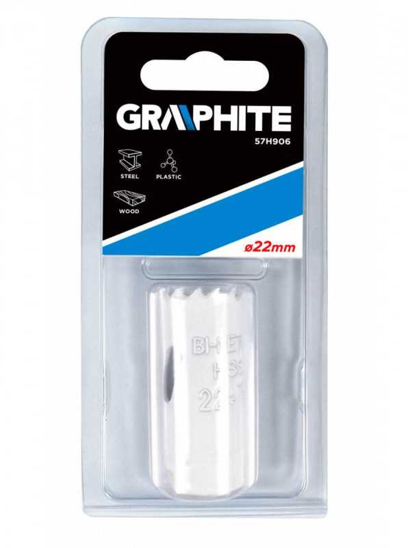 Bi-metalinė gręžimo karūnėlė Graphite, 22mm