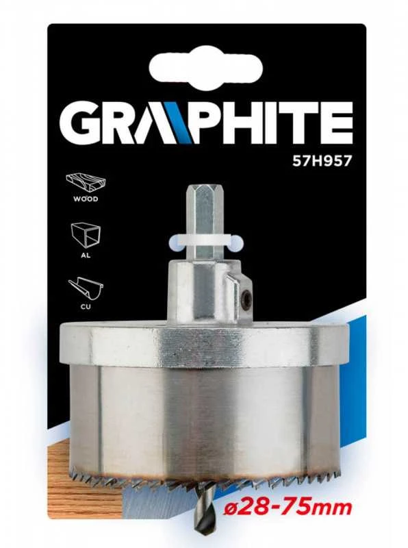 Graphite Grafitinis skiliukų pjūklas 28-75x30mm 5 vnt. - 57H957