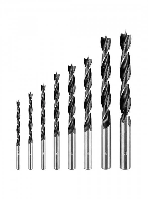 Grąžtas Medienos grąžtų rinkinys GRAPHITE 54T575 8 vnt., 3-10 mm