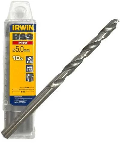 Irwin Grąžtas metalui HSS PRO 5,0 x 52/86 mm