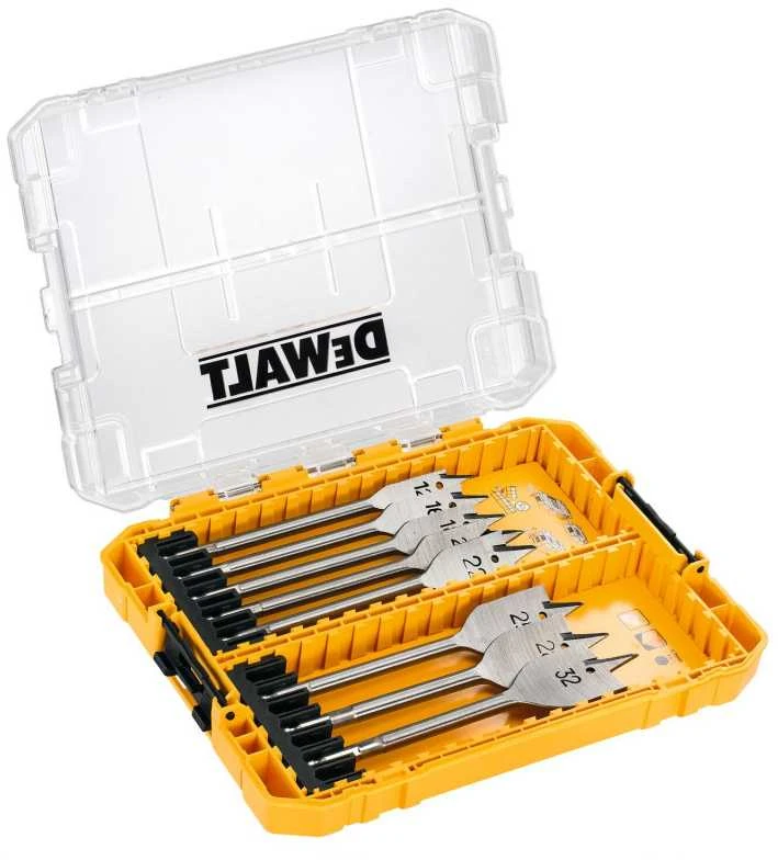 Grąžtas Plunksninių grąžtų rinkinys medienai DeWalt DT70750; 12-32 mm; 8 vnt.