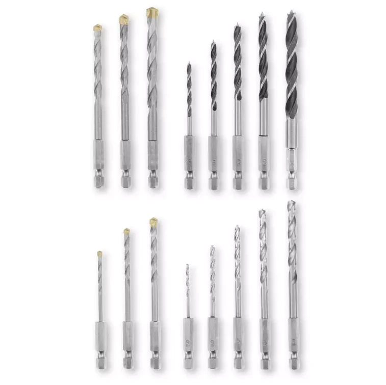 Grąžtų rinkinys EINHELL, 2-8 mm metalui, 3-8 mm mūrui, 16 vnt.