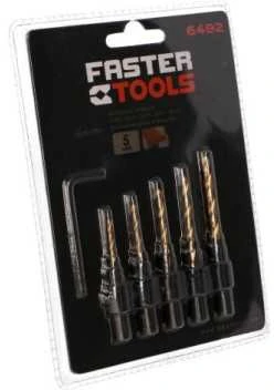 Grąžtas Faster Tools Grąžtų rinkinys medienai 3-8mm, 5 vnt.