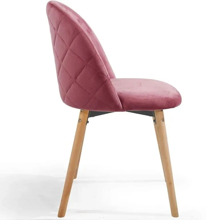 Greatstore kėdė 50 x 51,5 x 80 cm rožinė 2 vnt.