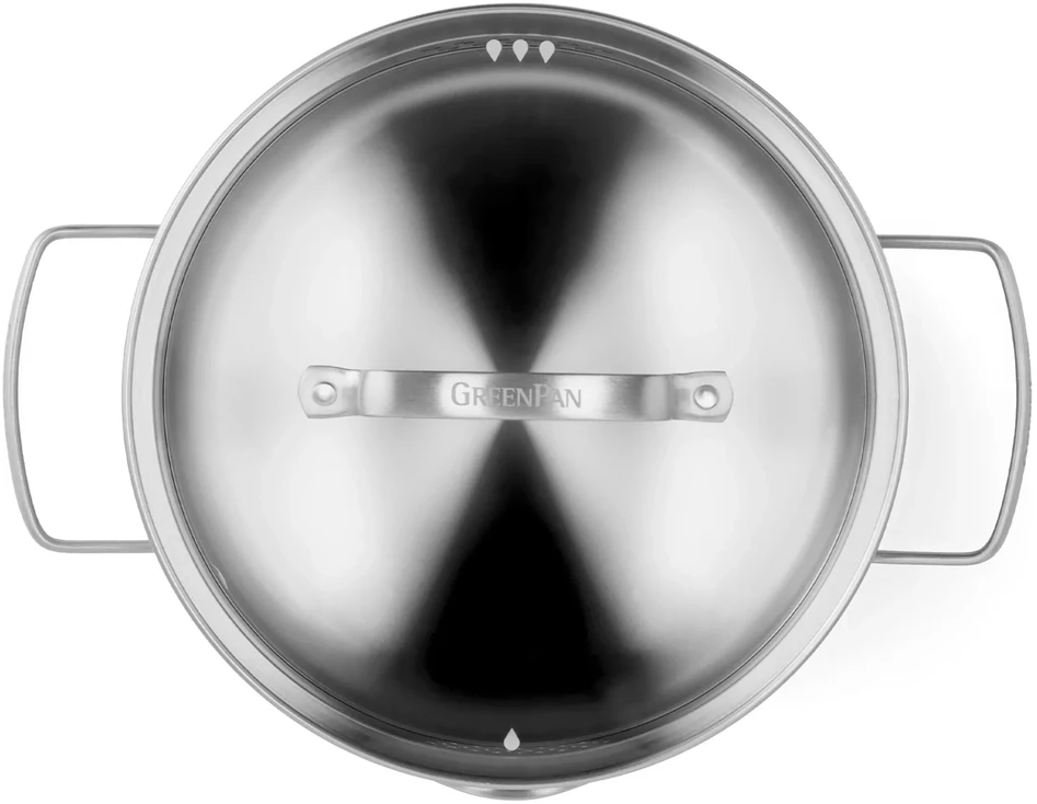 Green Pan GreenPan Chef's Collection plieno puodas su dangčiu 20cm 3l dujinė orkaitė