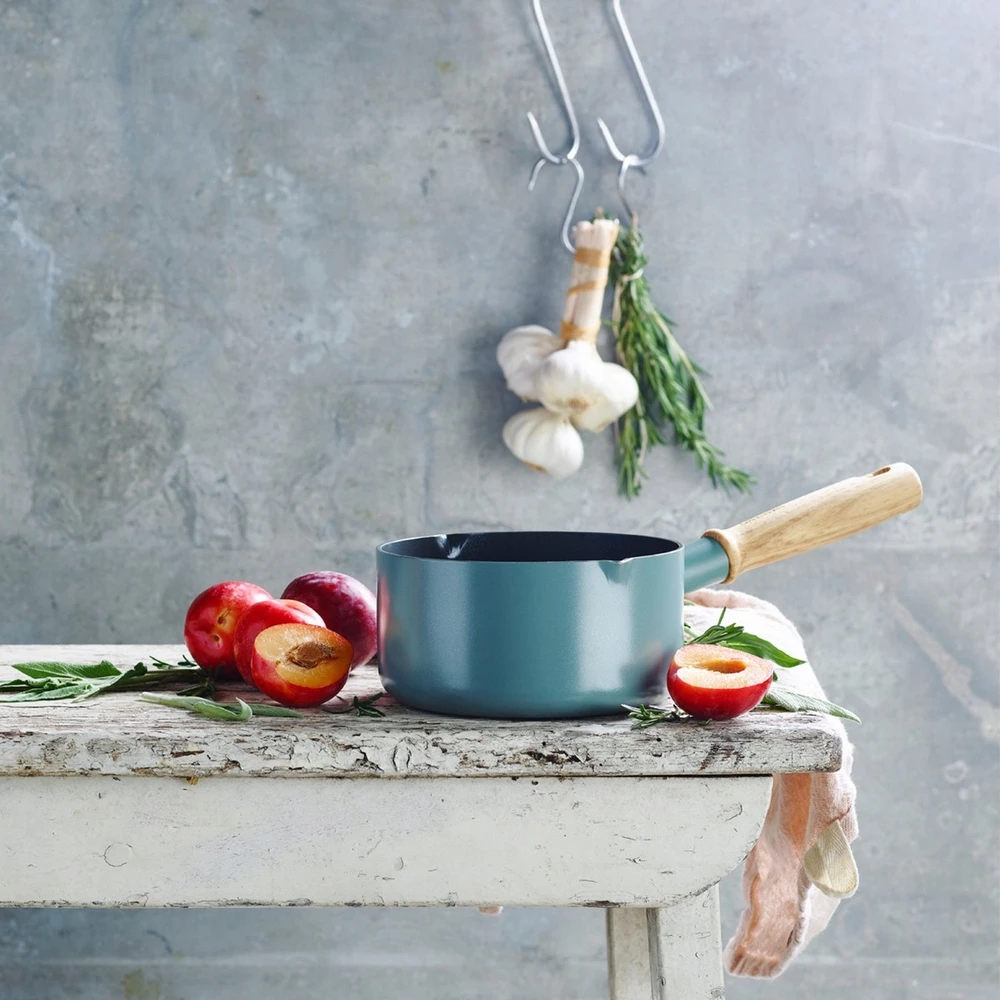 Green Pan Žalias Pan GreenPan Mayflower rondel mały garnek 16cm 1,5l indukcija gaz ceramiczny