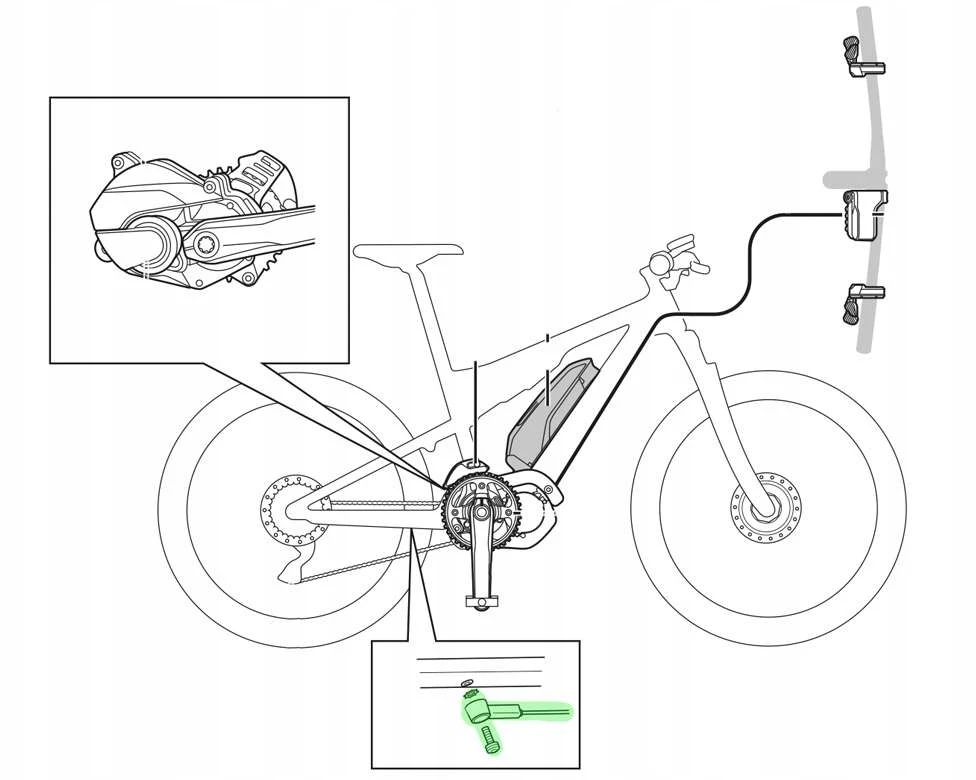 Greičio jutiklis - Shimano - SM-DUE10 - Juodas - Laido ilgis 340 mm - Dviračiams laisvalaikiui