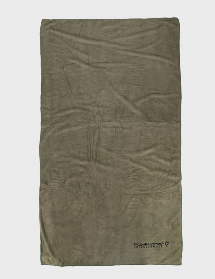 Greitai džiūstantis turistinis rankšluostis, Dominator Urban Combat, žalias, 70x140, su tinkleliu dėklu