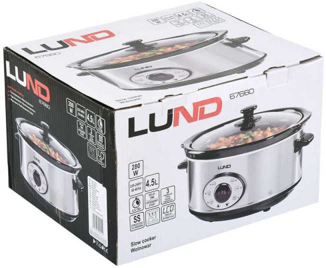 LUND LĖTAS VANDUO 280W 4.5L SU LAIKMAČIU