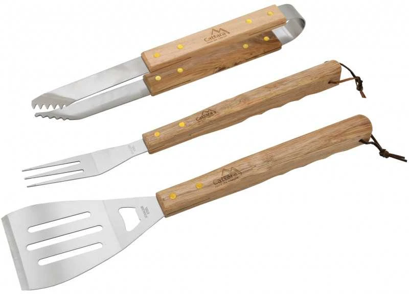 Grilio įrankių rinkinys Cattara Wood – 3 vnt.