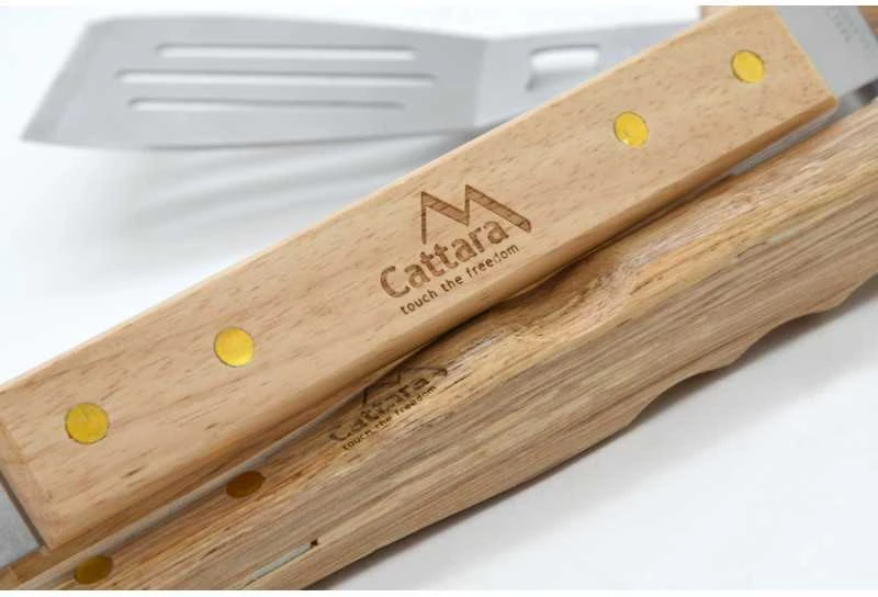 Grilio įrankių rinkinys Cattara Wood – 3 vnt.