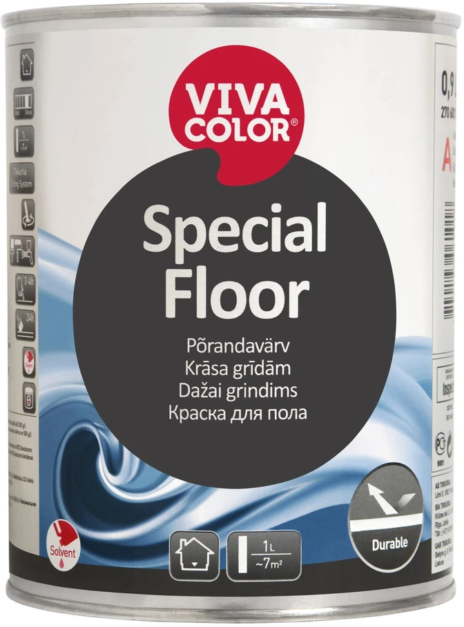 Grindų dažai SADOLIN EPOLAN, pusiau blizgūs, baltos sp., 1 l