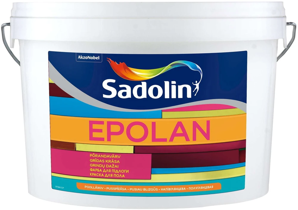 Grindų dažai SADOLIN EPOLAN, pusiau blizgūs, baltos sp., BW bazė, 5 l