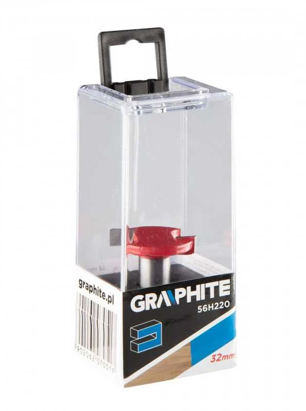 Grindų freza GRAPHITE 56H220 (32 x 6,35 mm, kotas 12 mm)
