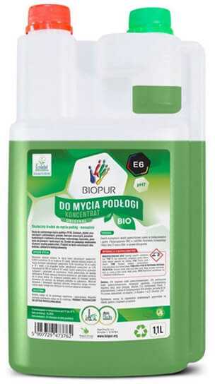 Ecolabel Ekologiškas grindų ploviklis Biopur universalus koncentratas E6 1,1L