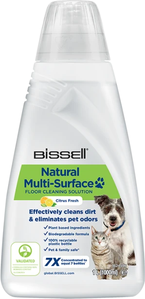 Natūralus grindų valymo skystis Bissell Natural Multi-Surface Pet, 1 L