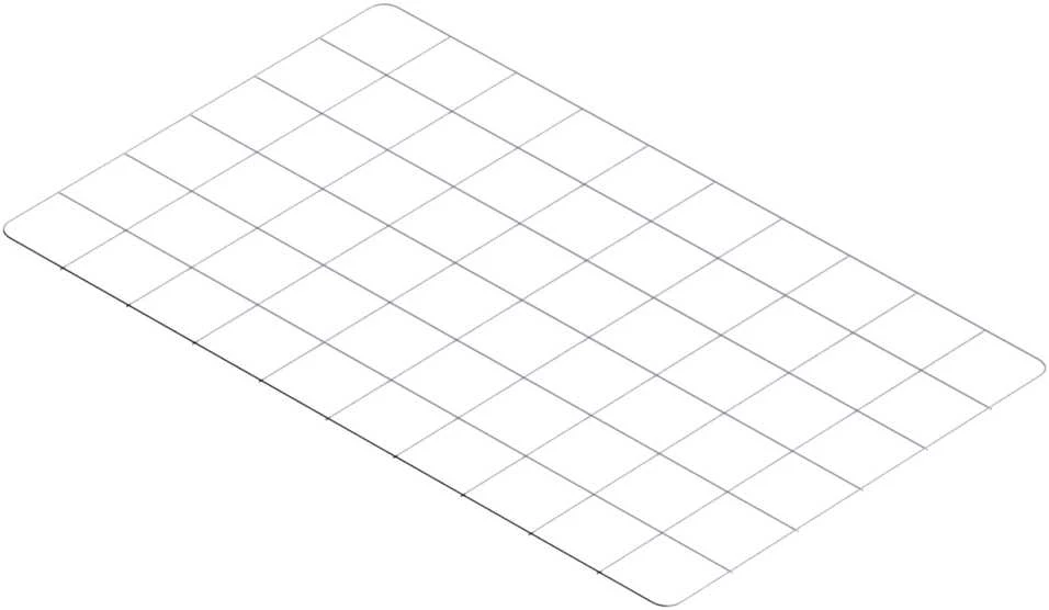 Atrama/Grotelės Upyard O-METALNET, 1105 mm x 700 mm