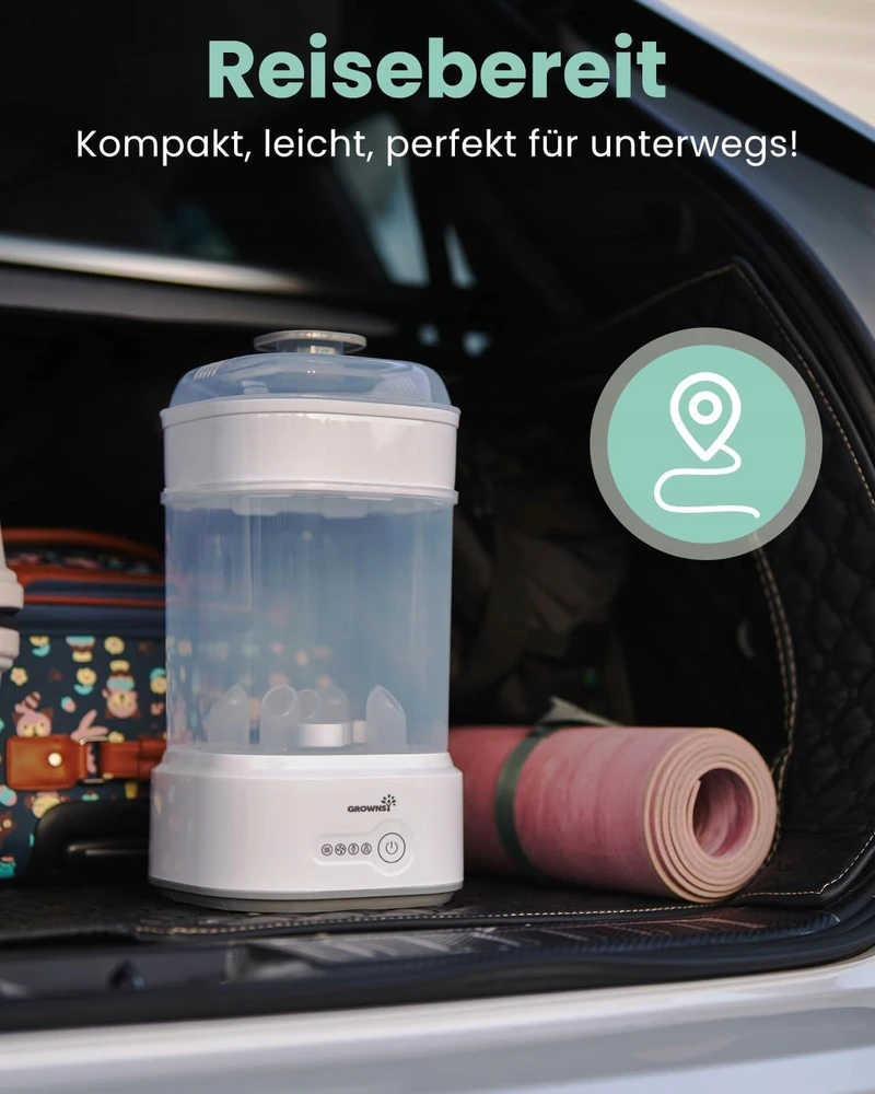 Grownsy bottle sterilizer with dryer (pilka)