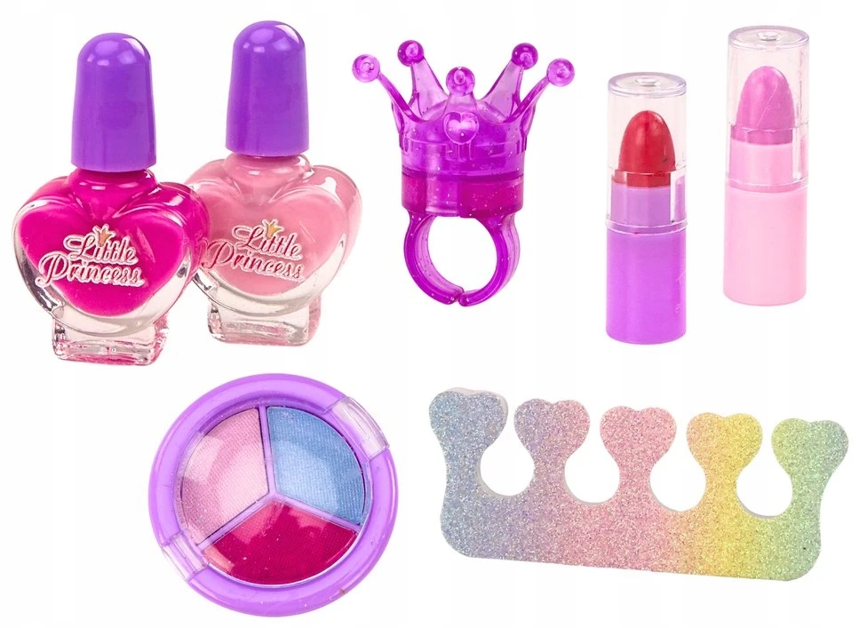 Lean Toys Grožio rinkinys pliušiniame kosmetiniame maišelyje su vienaragiu