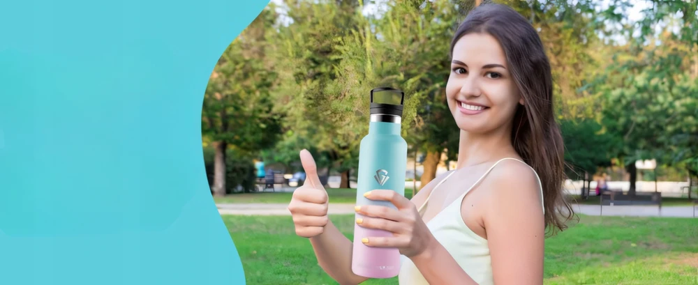 Grsta Terminis butelis Vandens butelis Puodelis Plieninis termosas kavos arbatai Sidabrinis 500ml
