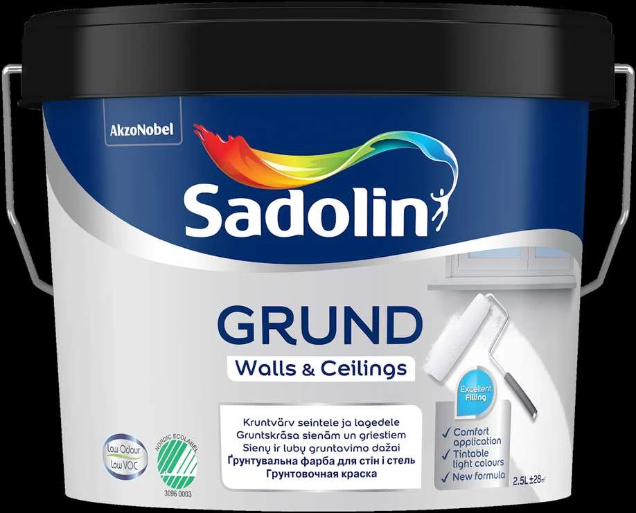 Gruntavimo dažai SADOLIN GRUND, 2,5 l