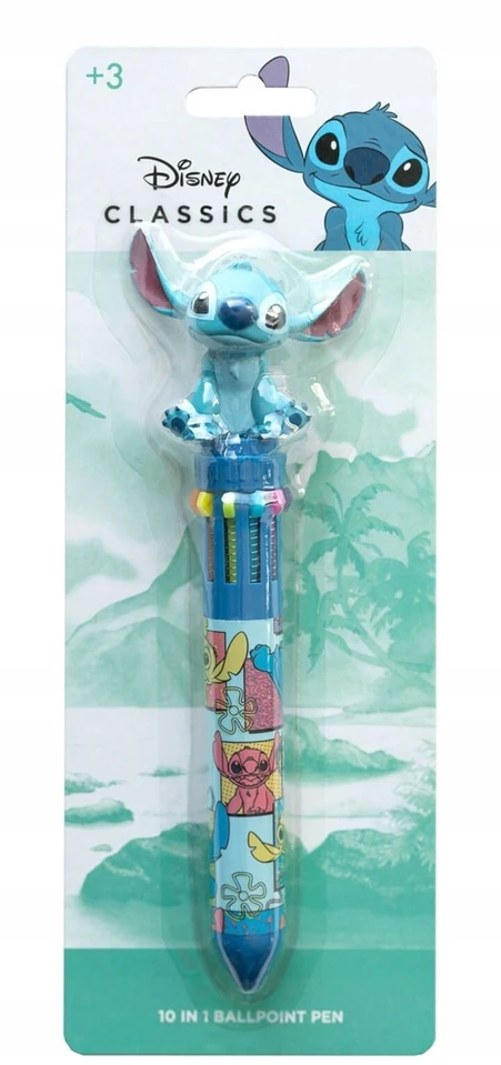 Grupoerik „Disney Stitch“ – 10 spalvų mechaninis rašiklis su 3D figūrėle