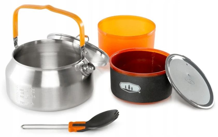 Gsi Outdoors JAV GSI Glacier ketalist arbatinukas su dubenėliai