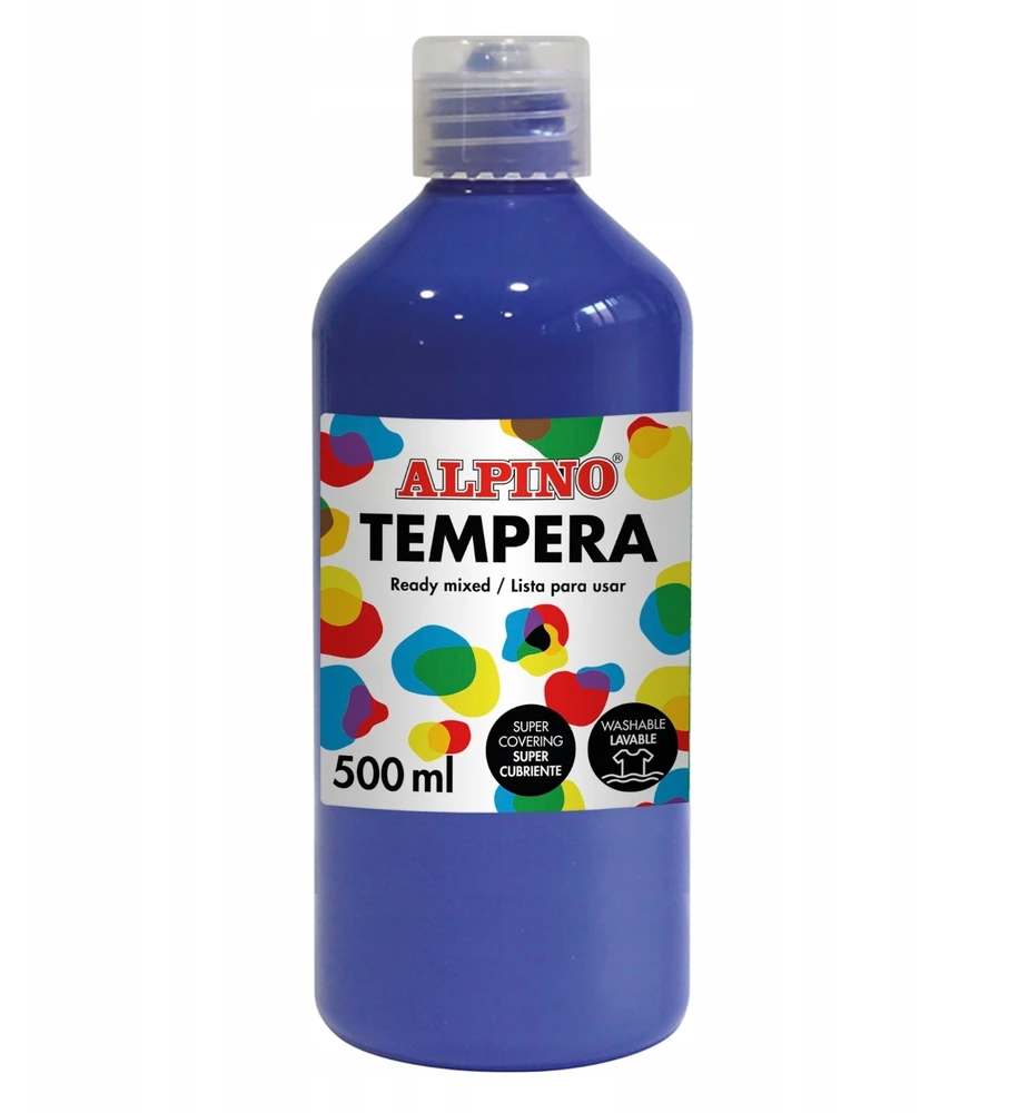 Guašas (tempera) ALPINO 500ml mėlynas