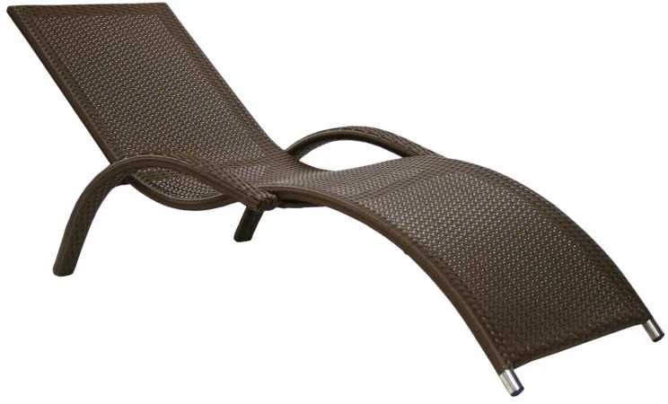 Home4You Gultas MERIDIAN, 180x75xH73cm rėmas: aliumininis su plastikinių vytelių apdaila, spalva: ruda