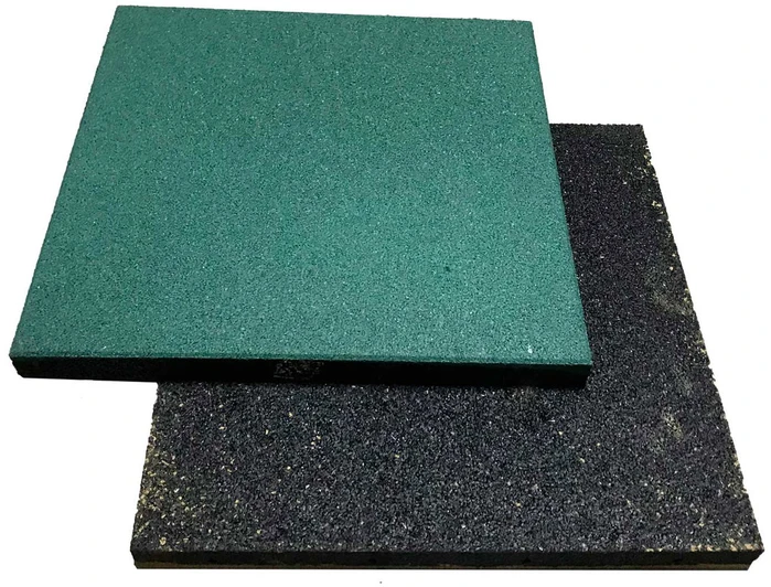 4IQ Guminė grindų danga, 50x50x2cm, žalia