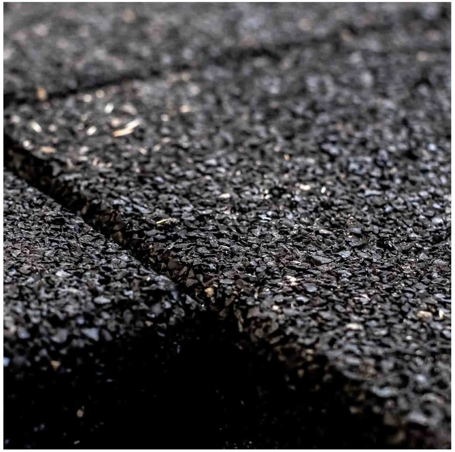 4IQ Guminė grindų danga, 50x50x4cm, juoda