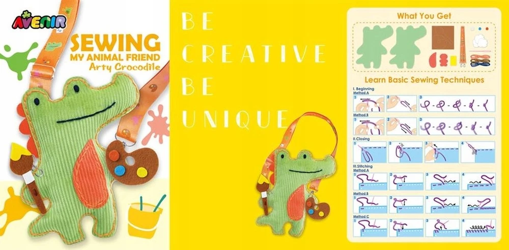 Gyvūnas draugas siuvimui - Arty Crocodile - Avenir
