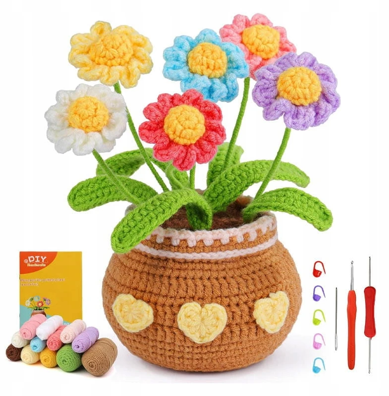 Habarri Nėrimo rinkinys Hobby Flowers Garden Spalvingi astrai
