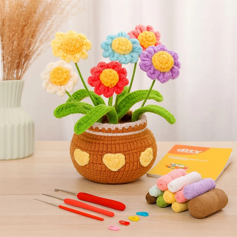 Habarri Nėrimo rinkinys Hobby Flowers Garden Spalvingi astrai