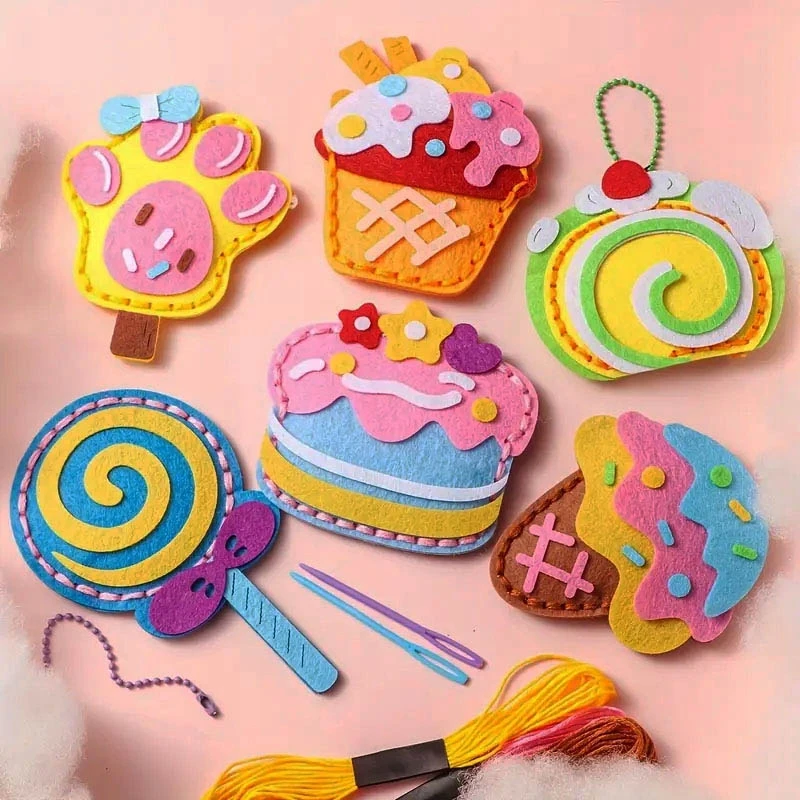 Habarri SALDAINIAI Szyciaki Candy veltinio siuvimo rinkinys DIY pakabukai - 8 vnt