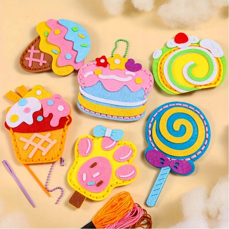Habarri SALDAINIAI Szyciaki Candy veltinio siuvimo rinkinys DIY pakabukai - 8 vnt