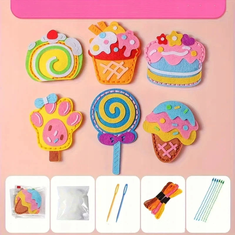 Habarri SALDAINIAI Szyciaki Candy veltinio siuvimo rinkinys DIY pakabukai - 8 vnt