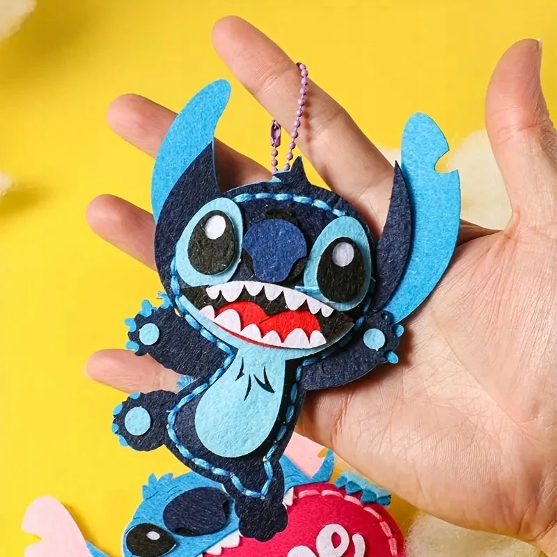 Habarri STITCH - veltinio siuvimo rinkinys "pasidaryk pats" pakabukams - 6 elementai