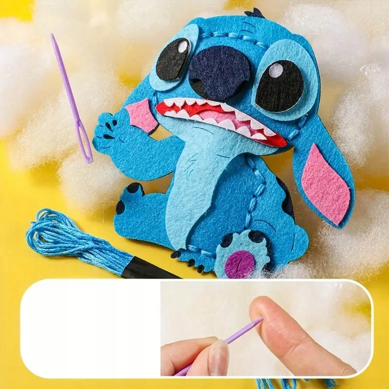 Habarri STITCH - veltinio siuvimo rinkinys "pasidaryk pats" pakabukams - 6 elementai