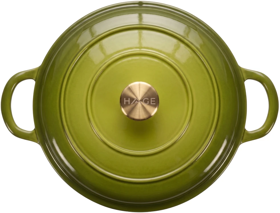 HAGE EMALINIS KETAUS PUODAS, ŽEMOJI INDUKCIJA, DUJINĖS, ORKALYSTĖ, KREPTUVE, Keptuvė