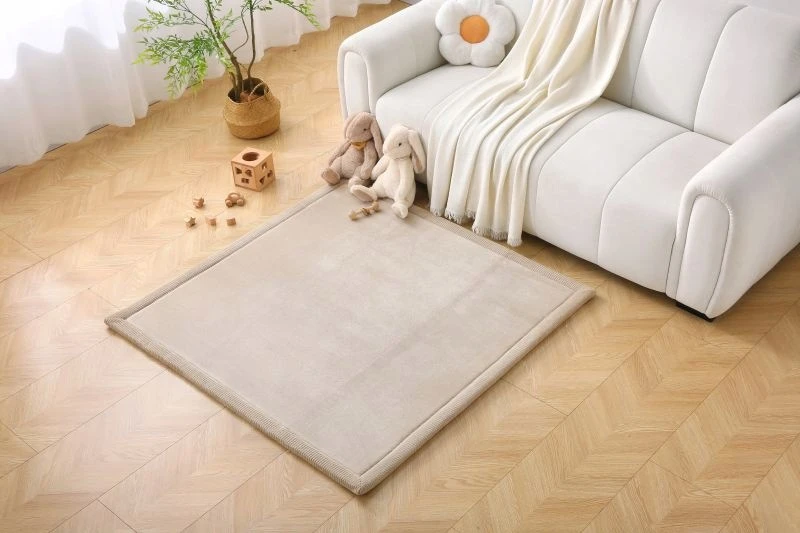 HAKUNA MATTE Mata piankowa vaikams Coral Velvet su pianką 127cm smėlio spalva