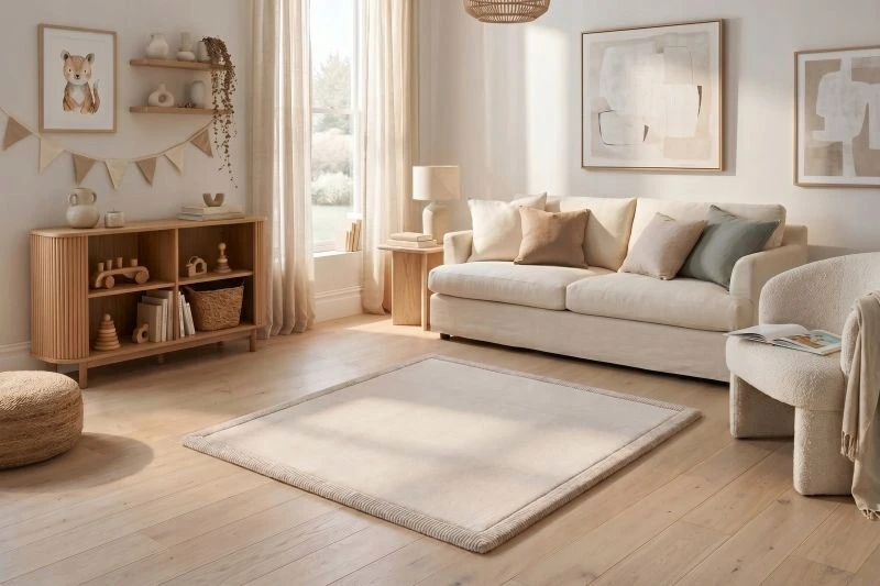 HAKUNA MATTE Mata piankowa vaikams Coral Velvet su pianką 127cm smėlio spalva