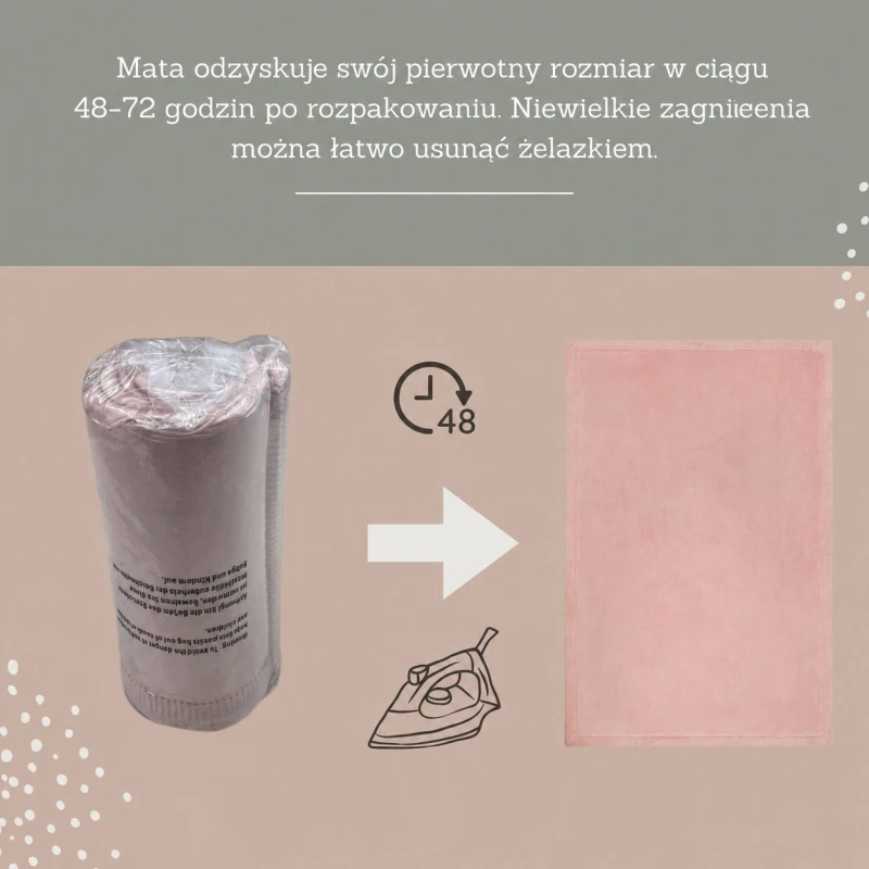 HAKUNA MATTE Mata piankowa vaikams Coral Velvet su pianką memory 200x150
