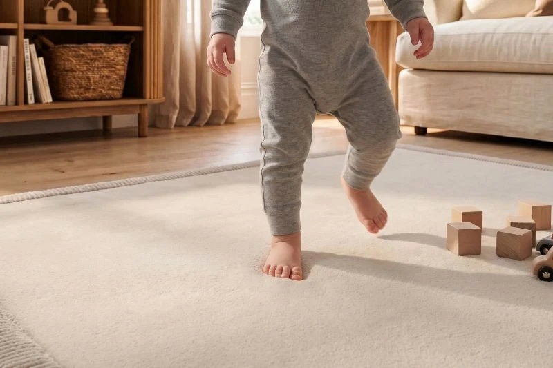 HAKUNA MATTE Mata piankowa vaikams Coral Velvet su pianką 127cm smėlio spalva