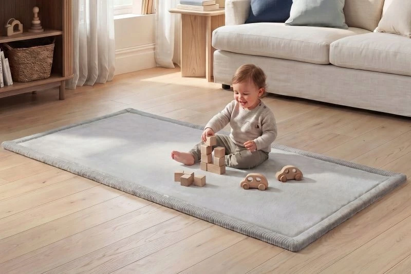 HAKUNA MATTE Mata piankowa vaikams Coral Velvet su pianką memory 150 x 80
