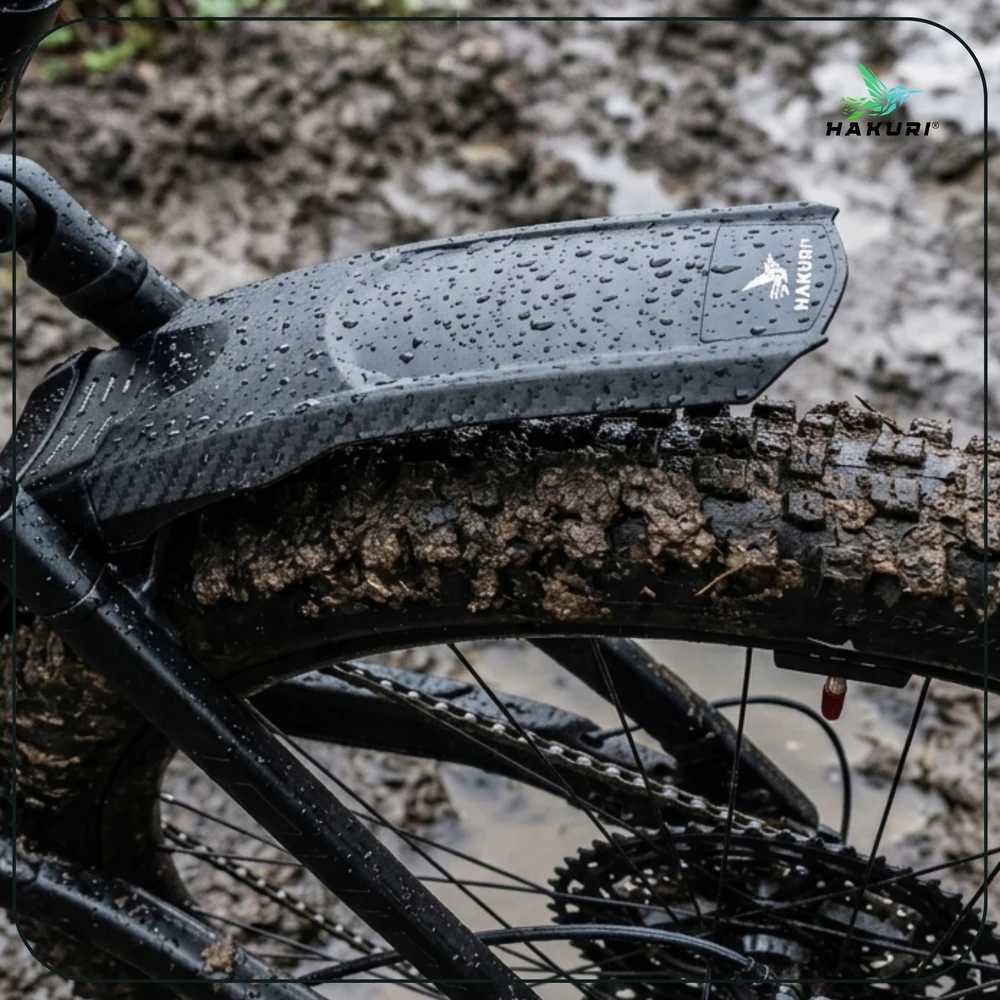 Hakuri Dviračio purvasargis PRIEKIS GALINIS Universalus ENDURO MTB purvasargis 20-29" + juostos